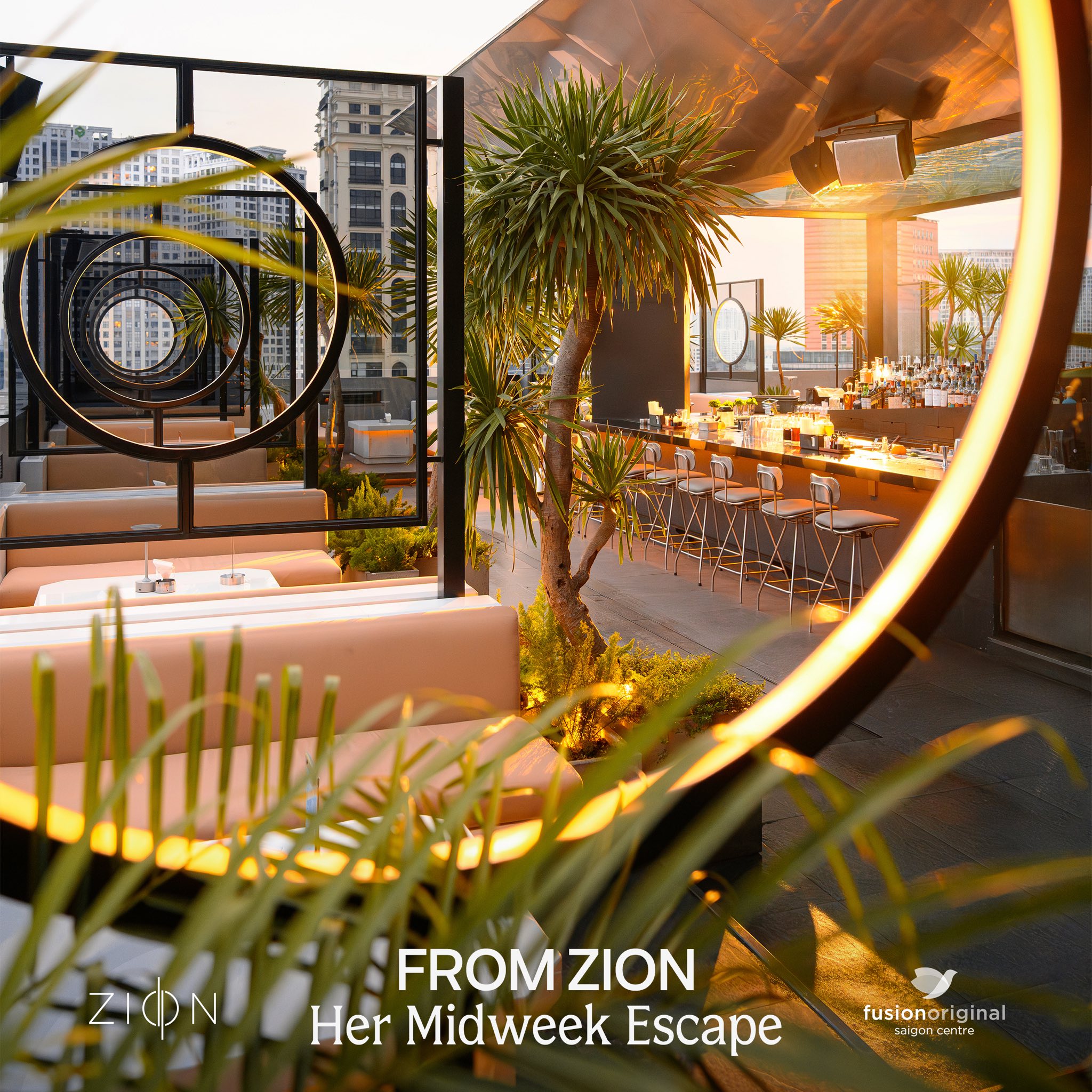 Zion Sky Lounge & Dining — không gian rooftop tầng 14 Quận 1 01